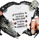 Grateful Shirt, Pumpkins Bonfires Flannels Fall Leaves Shirt, Thankful Turkey