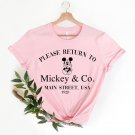 Family Disneyland Trip, Please Return To Mickey Co Shirt, Mickey and Minnie Shirt