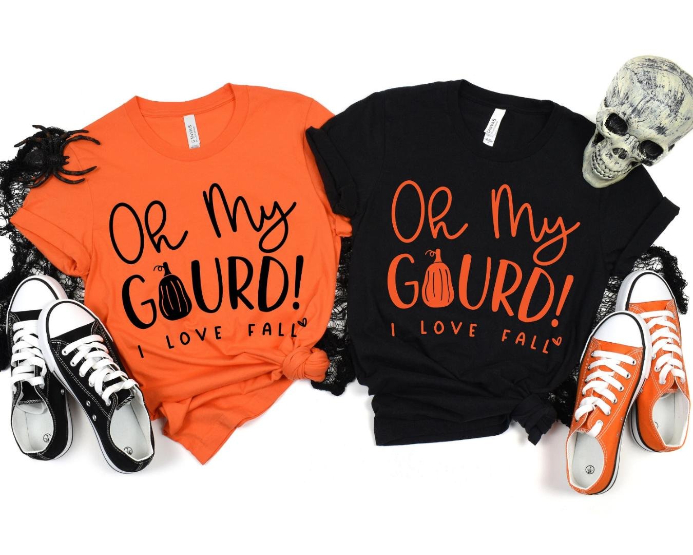 Thankful Turkey Tee, Oh My Gourd! I Love Fall Shirt, Pumpkin Spice