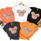 Grateful Shirt, Minnie Mouse Floral Pink Pumpkin Shirt, Disney Shirts