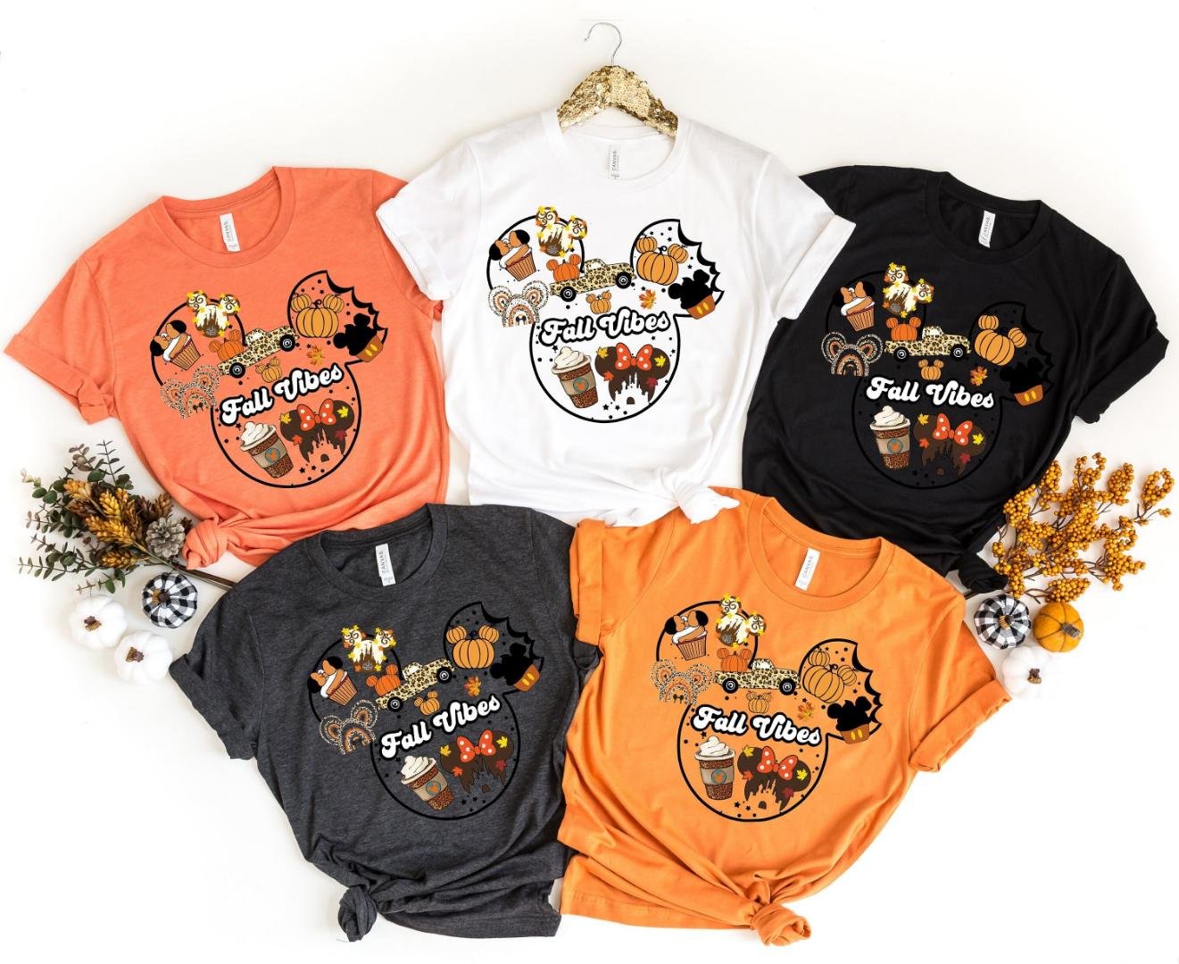 Grateful, Mickey Mouse Fall Vibes Shirt, Thankful