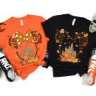 Grateful Shirt, Mickey and Minnie Mouse Disneyland Fall Shirt, Thankful Turkey