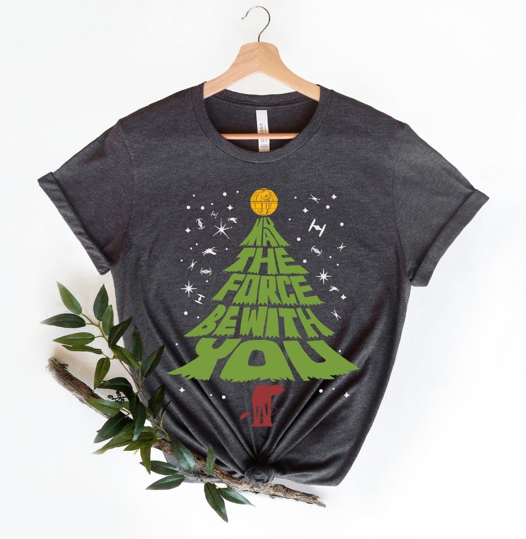 Star Wars Shirt, May The Force Be With You Christmas Tree Shirt, Disney World Shirt