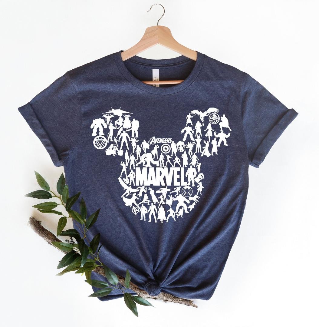 Infinity War Shirt, Marvel Avengers Mickey HeadLogo Shirt, Marvel Superheroes