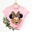 Disneyland Trip Shirt, Leopard Pattern Minnie Mouse With Sunglasses Shirt, Mickey and Minnie
