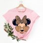 Disneyland Trip Shirt, Leopard Pattern Minnie Mouse With Sunglasses Shirt, Mickey and Minnie