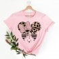 Disneyland Trip Shirt, Leopard Pattern Minnie Mouse With Disneyland Castle Shirt, Mickey Shirt