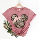 Disneyland Trip Shirt, Leopard Pattern Mickey Mouse With Flowers Shirt, Disney Mom