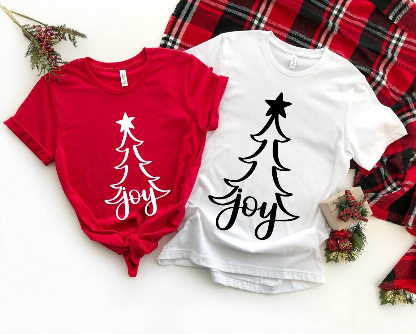 Santa Squad Shirt, Joy Christmas Trees Shirt, Santa Shirts