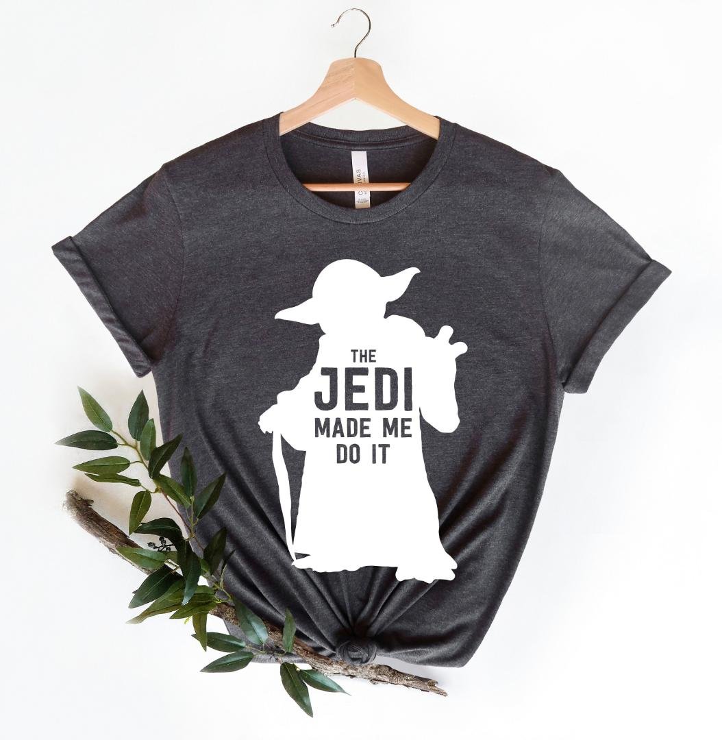 Jedi Master Shirt, Jedi Made Me Do It Shirt, Disney Star Wars Shirt