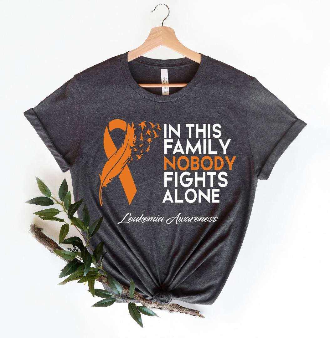 Matching Cancer Support Group Shirt, In This Family No One Fights Alone, Cancer Fighter Team Shirt