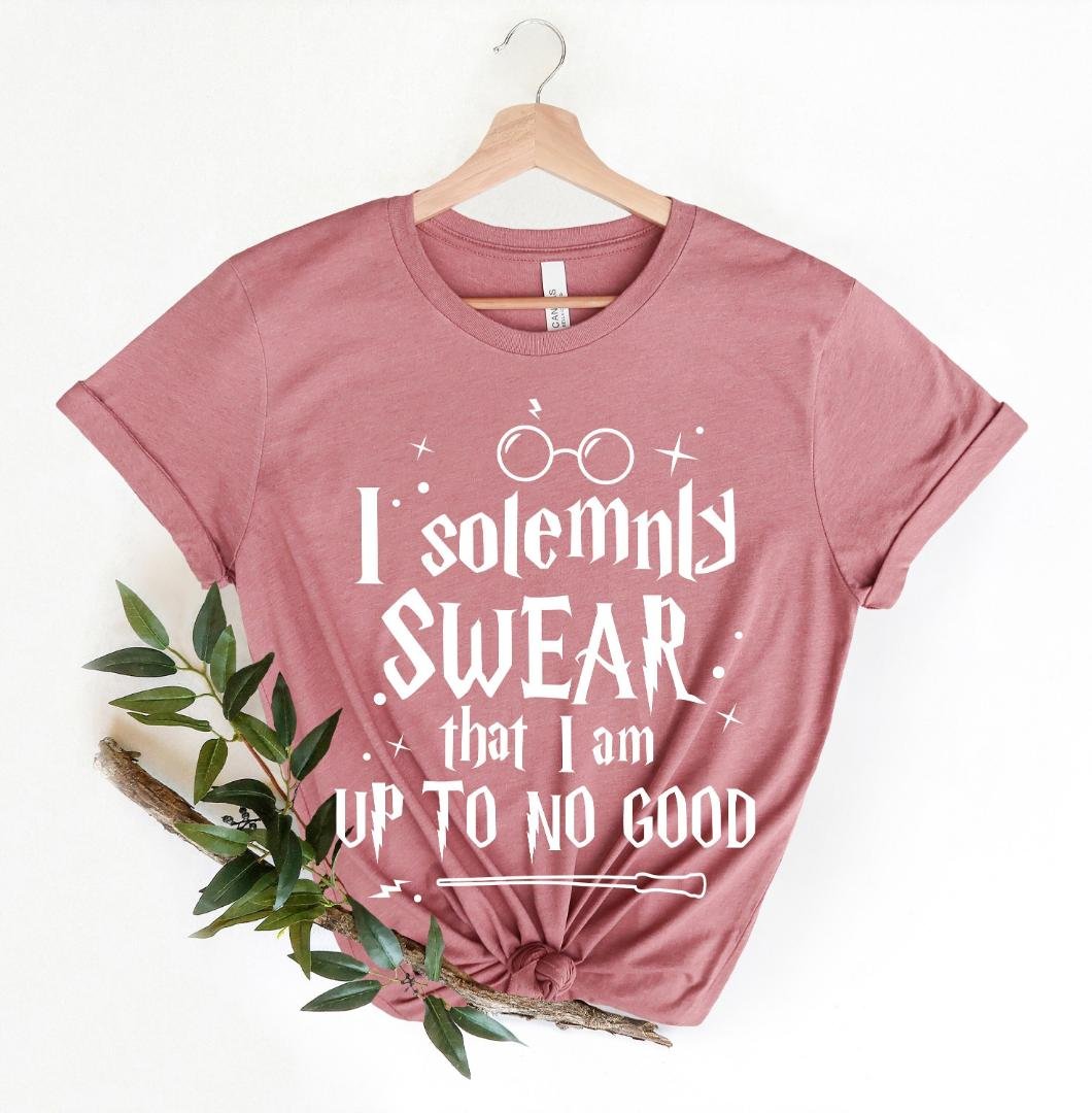 Wizard School Shirt, I Solemnly Swear That I Am Up To No Good Shirt, Wizard Wand