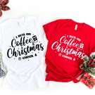 Santa Shirts, I Run On Coffee Christmas Cheer Shirt, Christmas Coffee Shirts