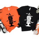 Spooky Season, I Lit The Black Flame Candle Shirt, Halloween Party Tee