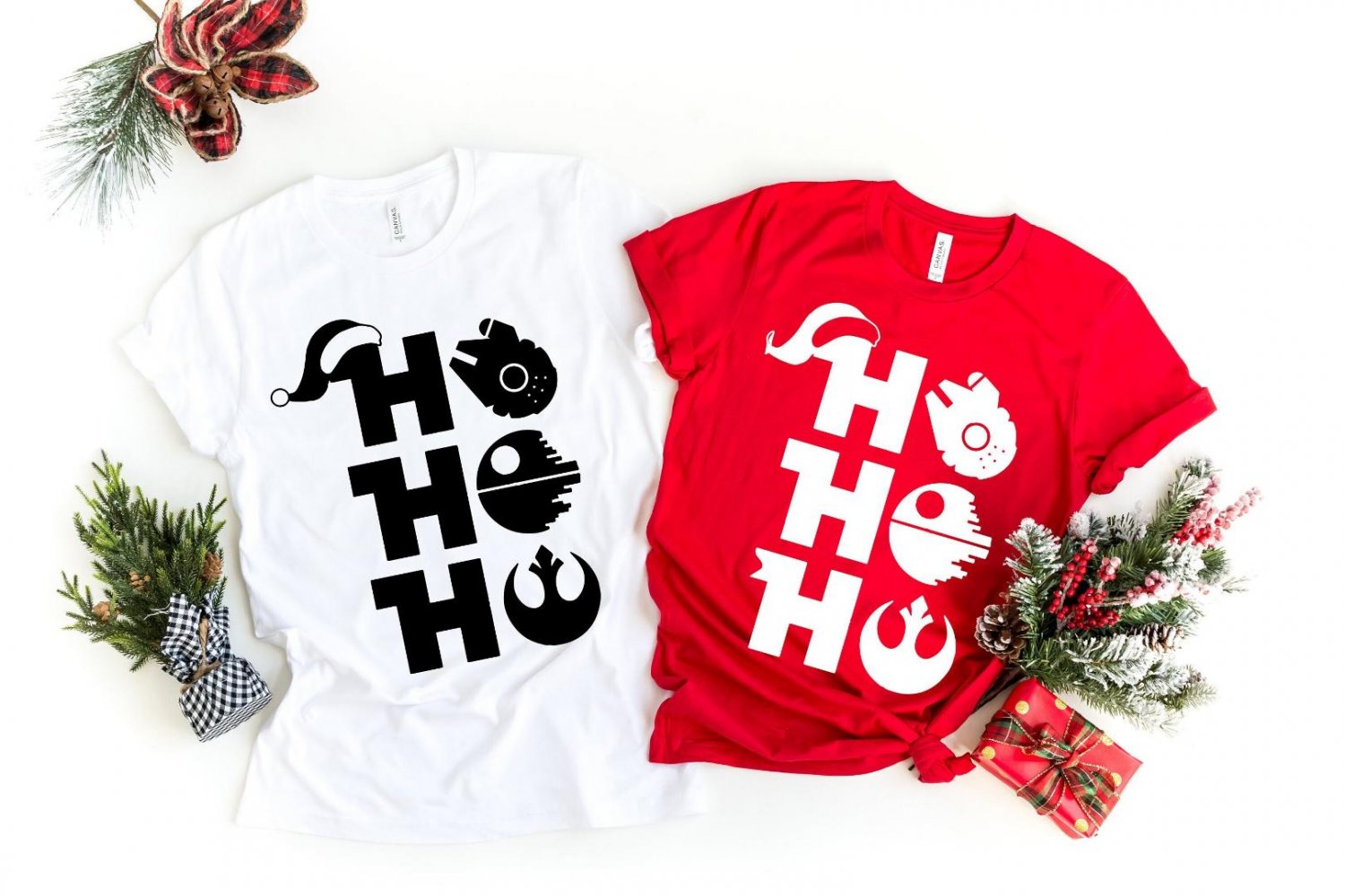 Star Wars Shirt, Ho Ho Ho Shirt, Santa Shirts