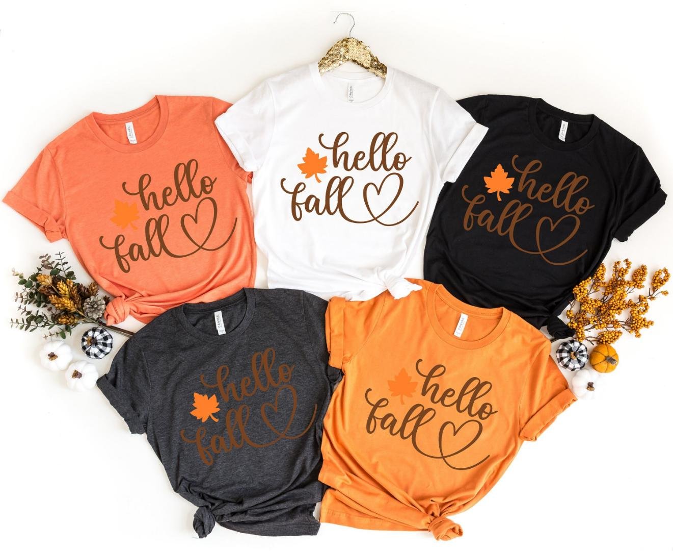 Blessed, Hello Fall Shirt, Thankful Turkey Tee