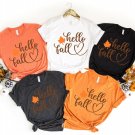 Blessed, Hello Fall Shirt, Thankful Turkey Tee