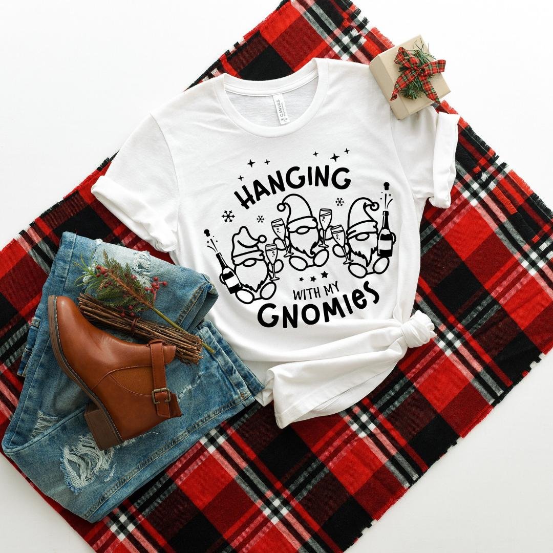 Santa Squad Shirt, Hanging With My Gnomies Shirt, Santa Shirts