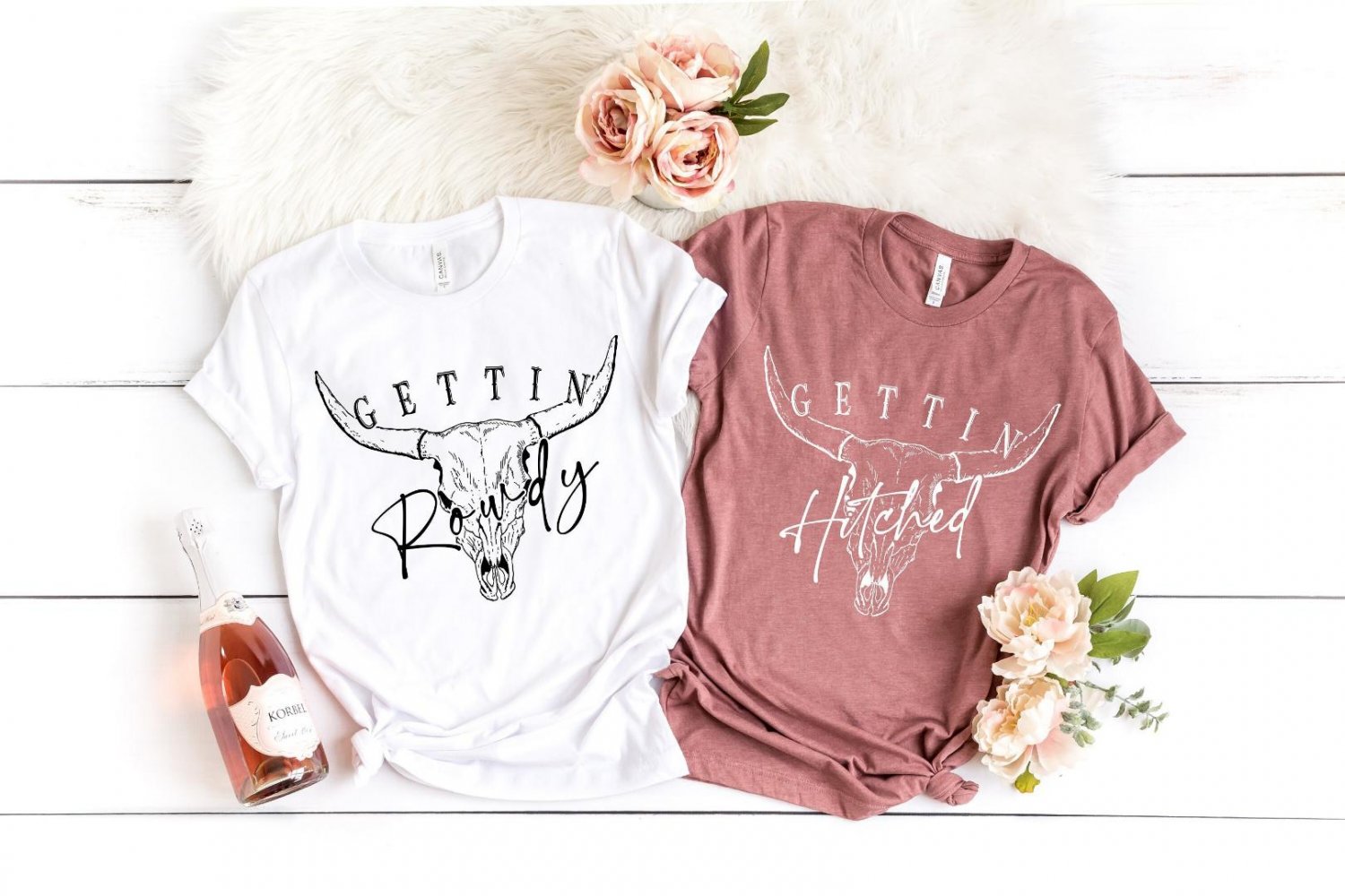 Vintage Western Shirt, Gettin Rowdy Gettin Hitched Shirt, Boho Shirts
