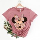 Disneyland Trip Shirt, Floral Minnie Mouse With Sunglasses Shirt, Mickey and Minnie