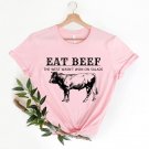 Vintage Western Shirt, Eat Beef The West Wasnt Won On Salads Shirts, Boho Shirts