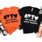 Spooky Season, Disney Mickey No Tricks Just Treats Shirt, Halloween Party Tee