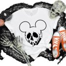 Disney Snacks Shirt, Disney Mickey Mouse Skull Shirt, Spooky Season