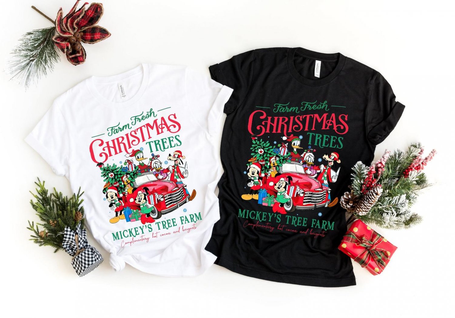 Santa, Disney Mickey Christmas Tree Shirt, Christmas Shirt