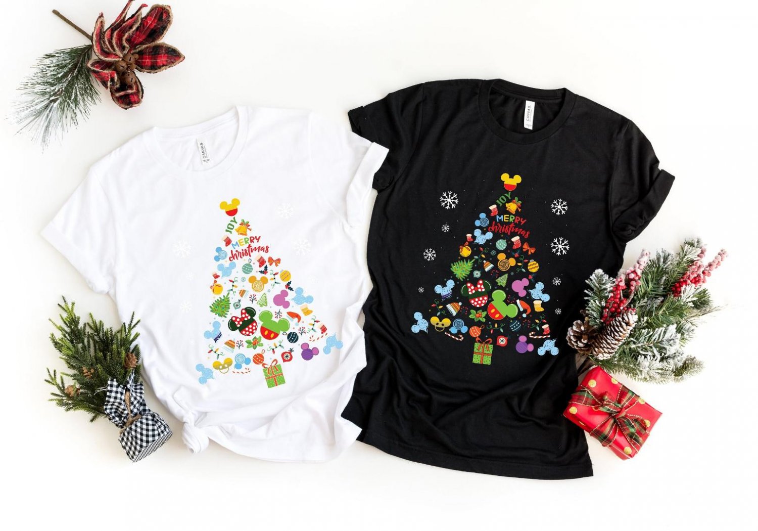 Santa Squad Shirt, Disney Mickey Christmas Tree Shirt, Santa Shirts