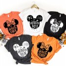Spooky Season, Disney Mickey and Minnie Birthday Halloween Shirts, Halloween Party Squad