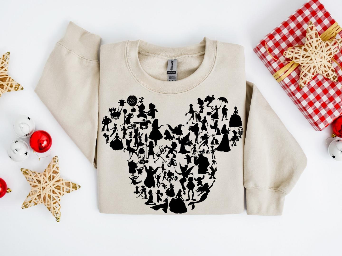 Walt Disney Shirt, Disney Characters Sweater, Disney Princesses Sweater