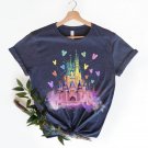 Happiest Place Shirt, Colorful Disneyland Castle Shirt, Disneyland Trip