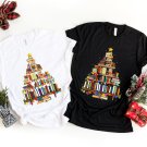 Santa Squad Shirt, Christmas Book Tree Shirt, Reading Shirts