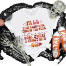 Thankful Turkey, Boob Sweat Frost Bite Shirt, Pumpkin Spice