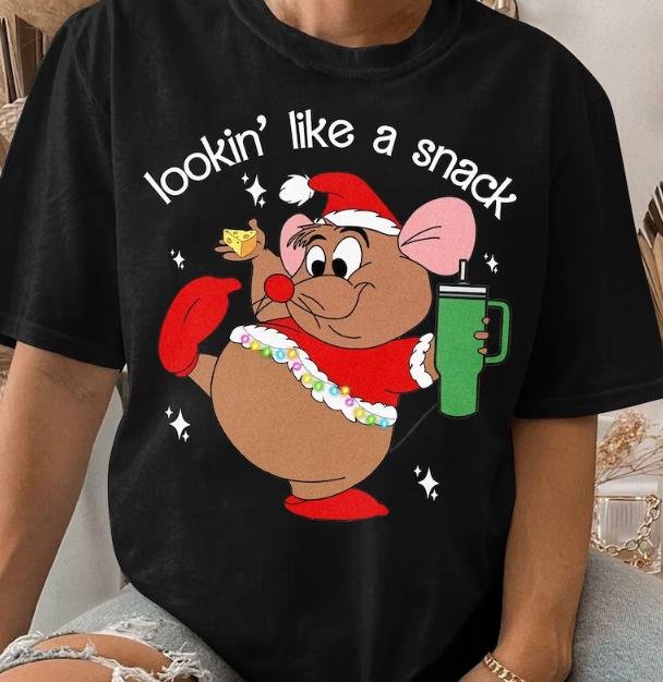 Looking Like A Snack, Cute Gus Gus Christmas, Disney Family Christmas Shirt, Cinderella Shirt
