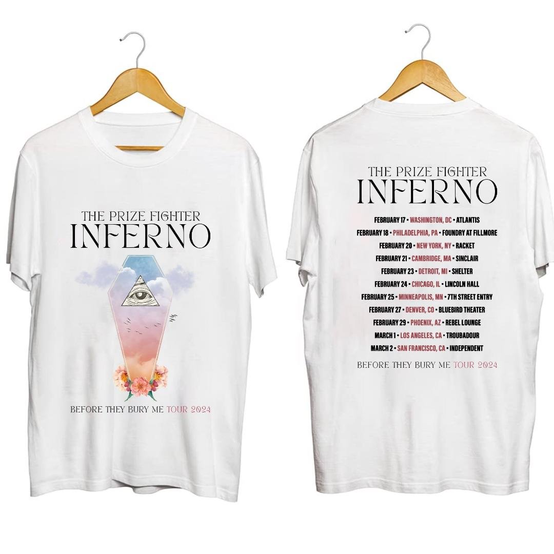 The Prize Fighter Inferno Band Fan Shirt, The Prize Fighter Inferno 2023 Tour Shirt