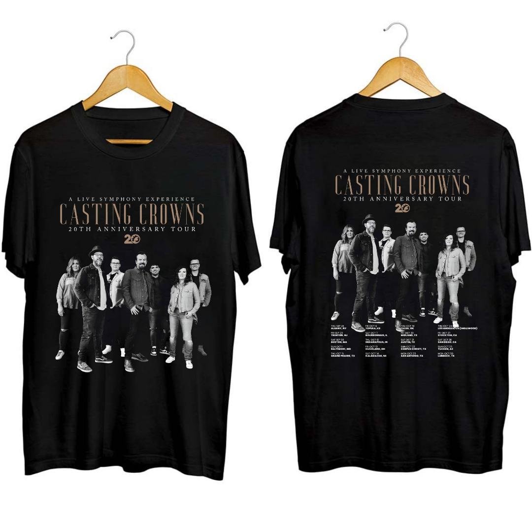 The Casting Crowns Band Fan Shirt, The Casting Crowns 20th Anniversary Tour Shirt