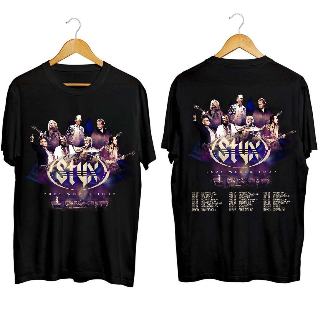 Styx Fall Tour 2023 Shirt, Styx 2023 Tour Shirt, Styx Band Fan Shirt