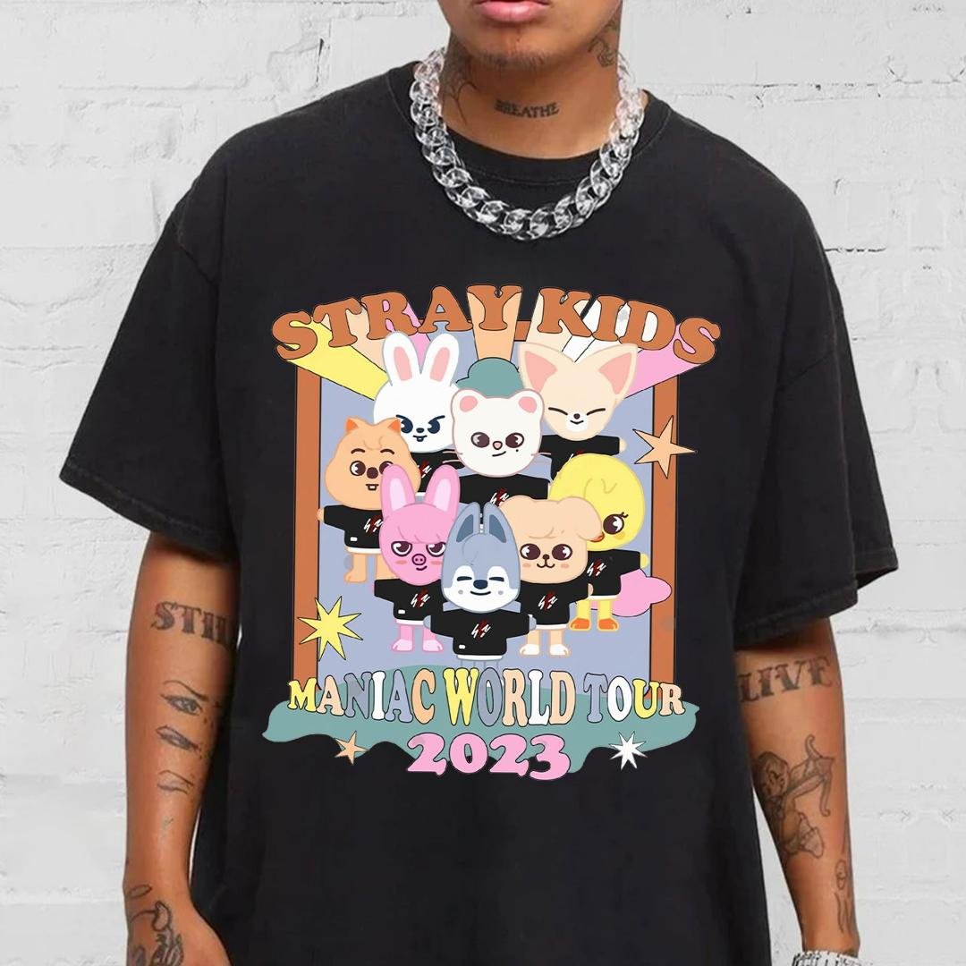 Stray Maniac Tour Trending Shirt, Stray Zoo Stray 2023 Maniac World Tour Shirt