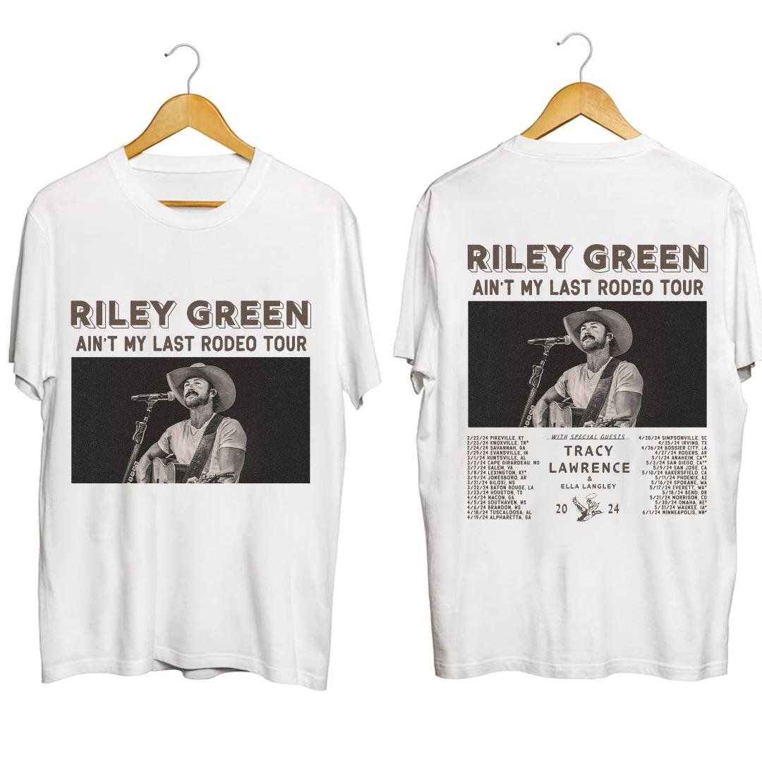 Riley Green Fan Shirt, Riley Green Aint My Last Rodeo Tour 2024 Shirt