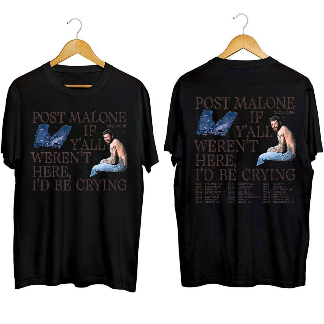Post Malone Fan Shirt, Rapper Post Malone Concert Shirt, Post Malone 2023 Tour Shirt