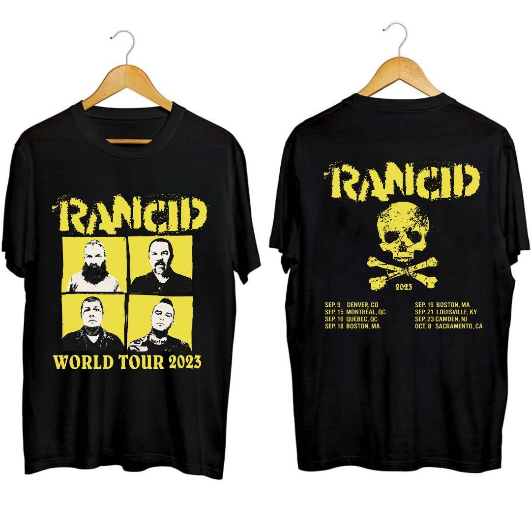 Rancid Band Fan Shirt, Rancid World Tour 2023 Shirt, Rancid 2023 Concert Shirt