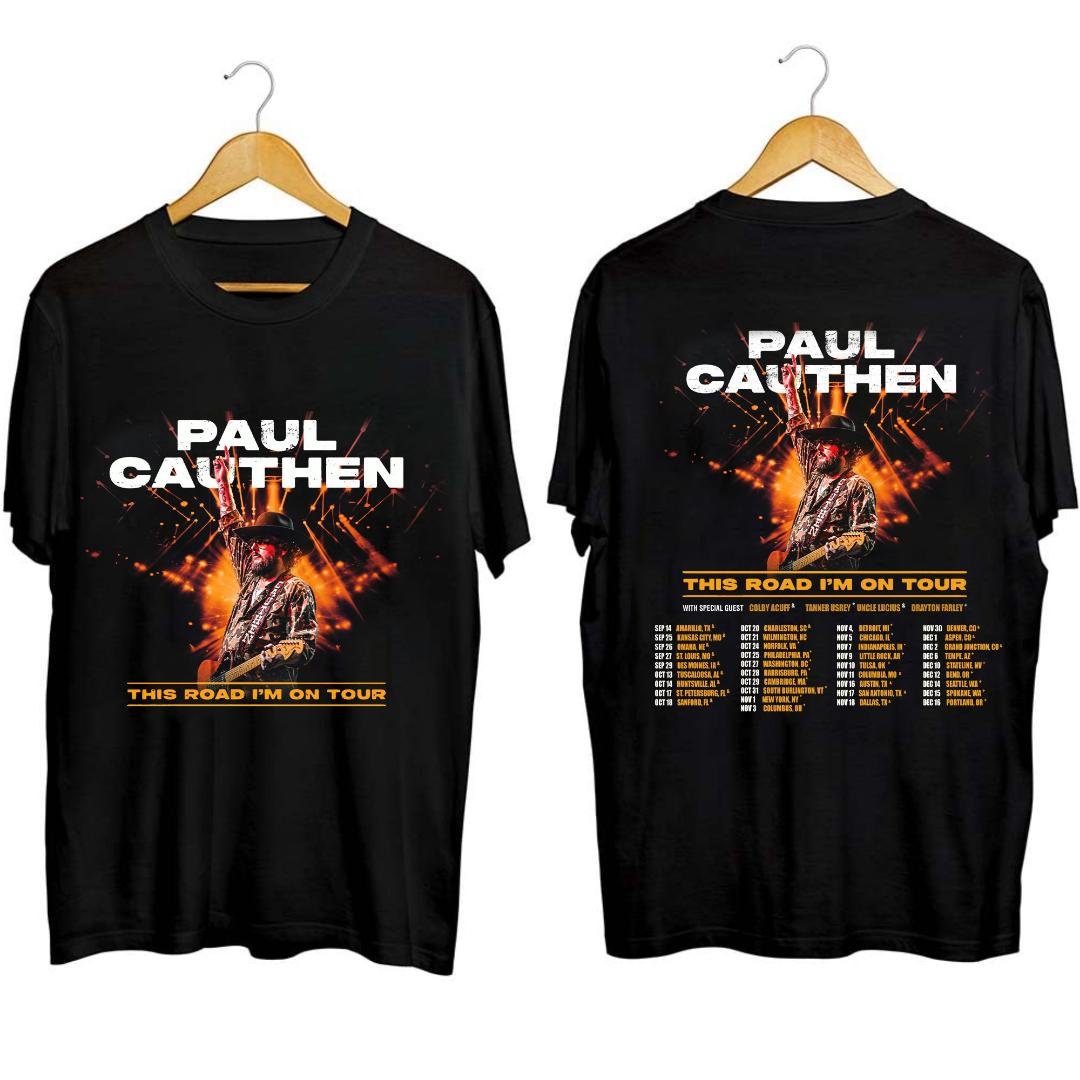 Paul Cauthen Fan Shirt, Paul Cauthen This Road Im On Tour Shirt