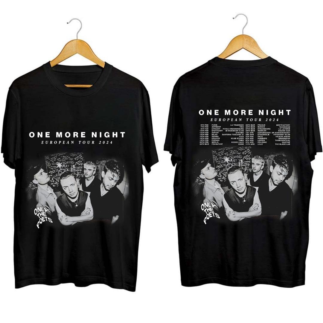 Only The Poets Band Fan Shirt, Only The Poets EU 2024 Tour Shirt, Only The Poets 2024 Concert Shirt