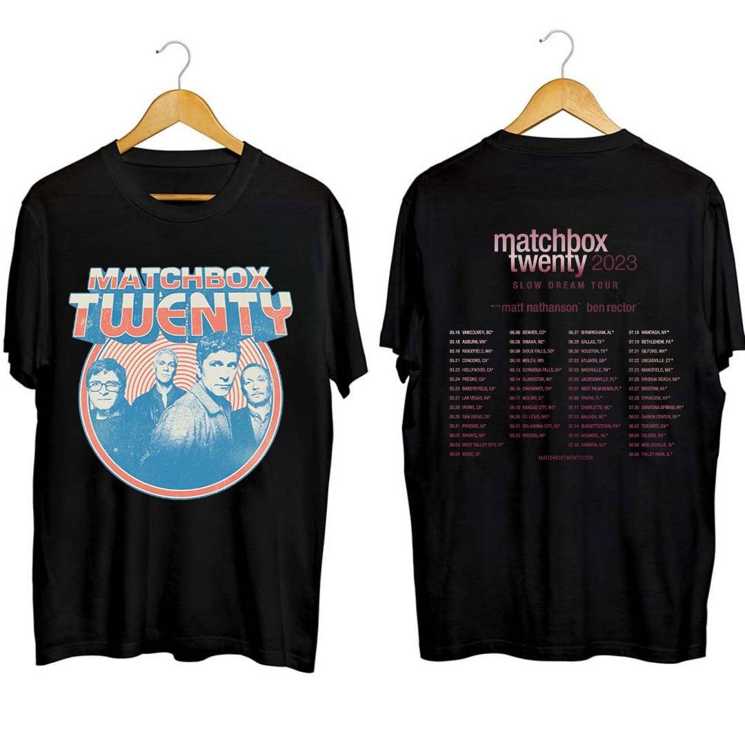 Matchbox Twenty Slow Dream Tour 2023 Shirt,, Matchbox Twenty Band Fan Shirt