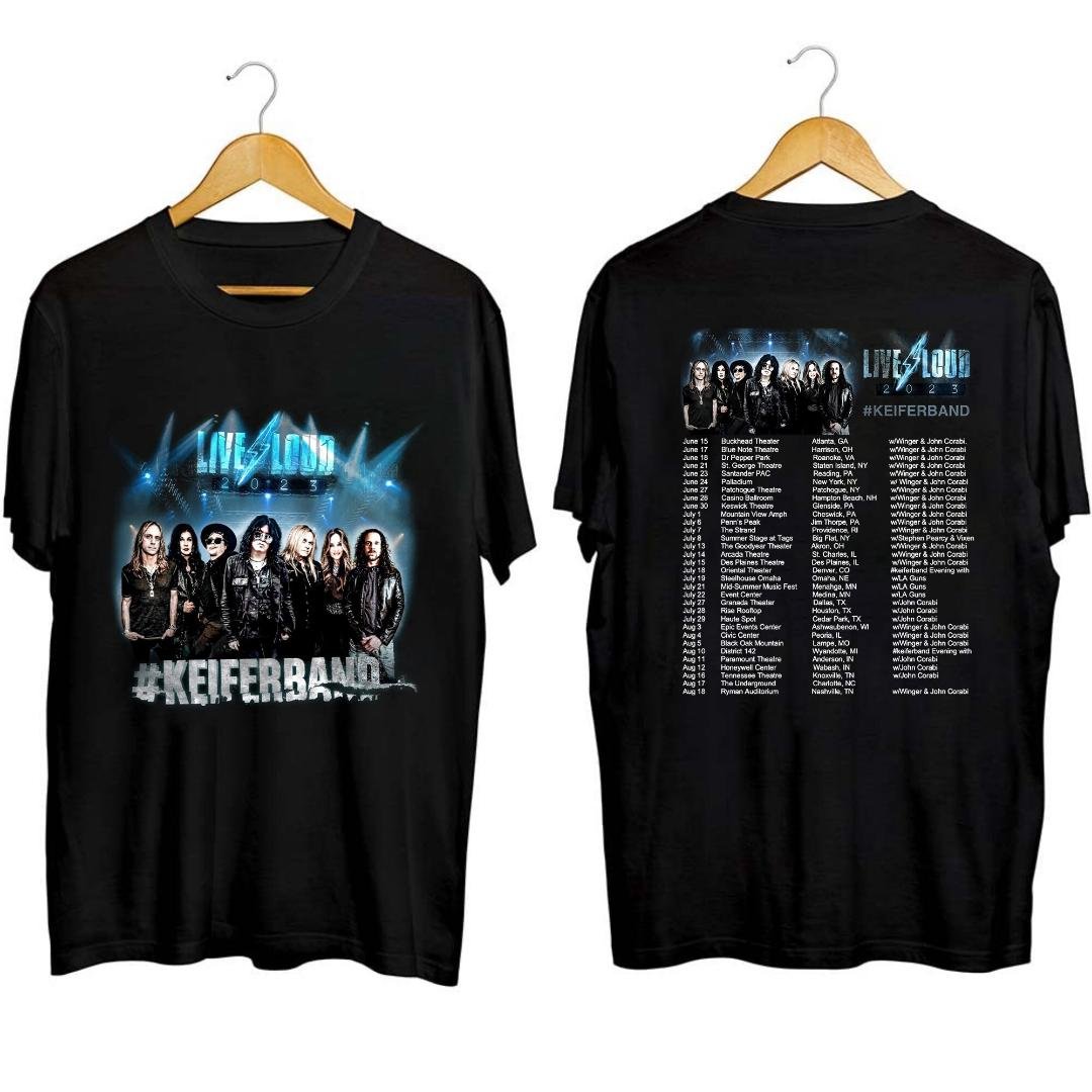 Tom Keifer, Live Loud 2023 Tour Shirt, Keifer Band