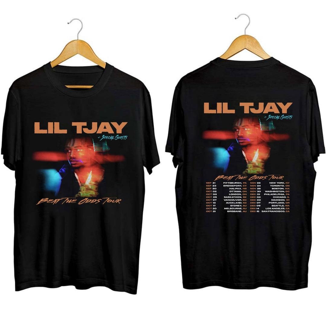 Lil Tjay Fan Shirt, Lil Tjay Beat The Odds Tour 2023 Shirt, Rapper Lil Tjay 2023 Concert Shirt