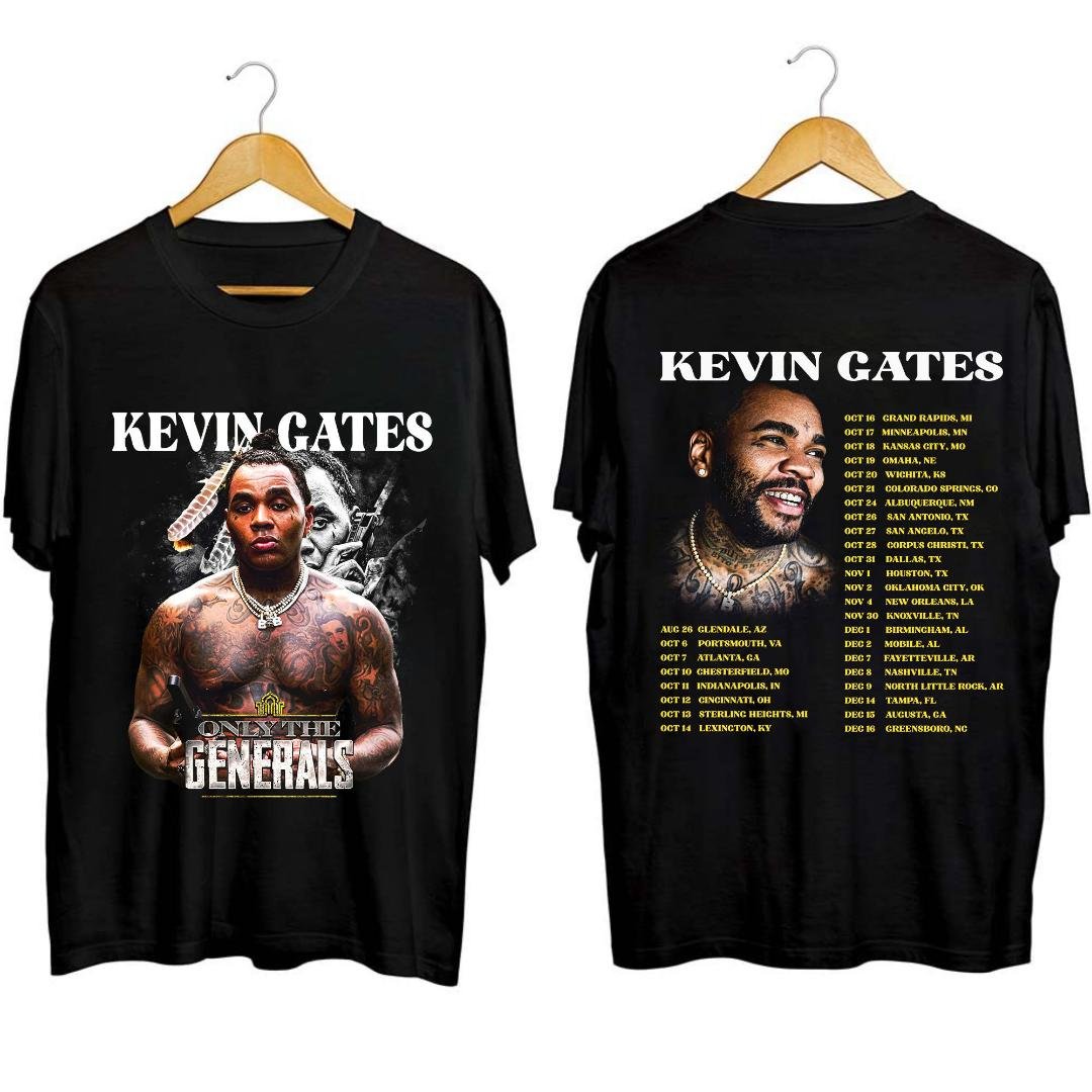 Kevin Gates Fan Shirt, Kevin Gates Only The Generals Tour 2023 Shirt