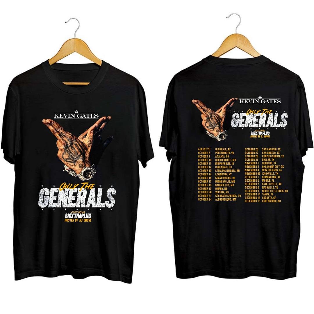 Kevin Gates Fan Shirt, Kevin Gates Only The Generals Tour 2023 Shirt