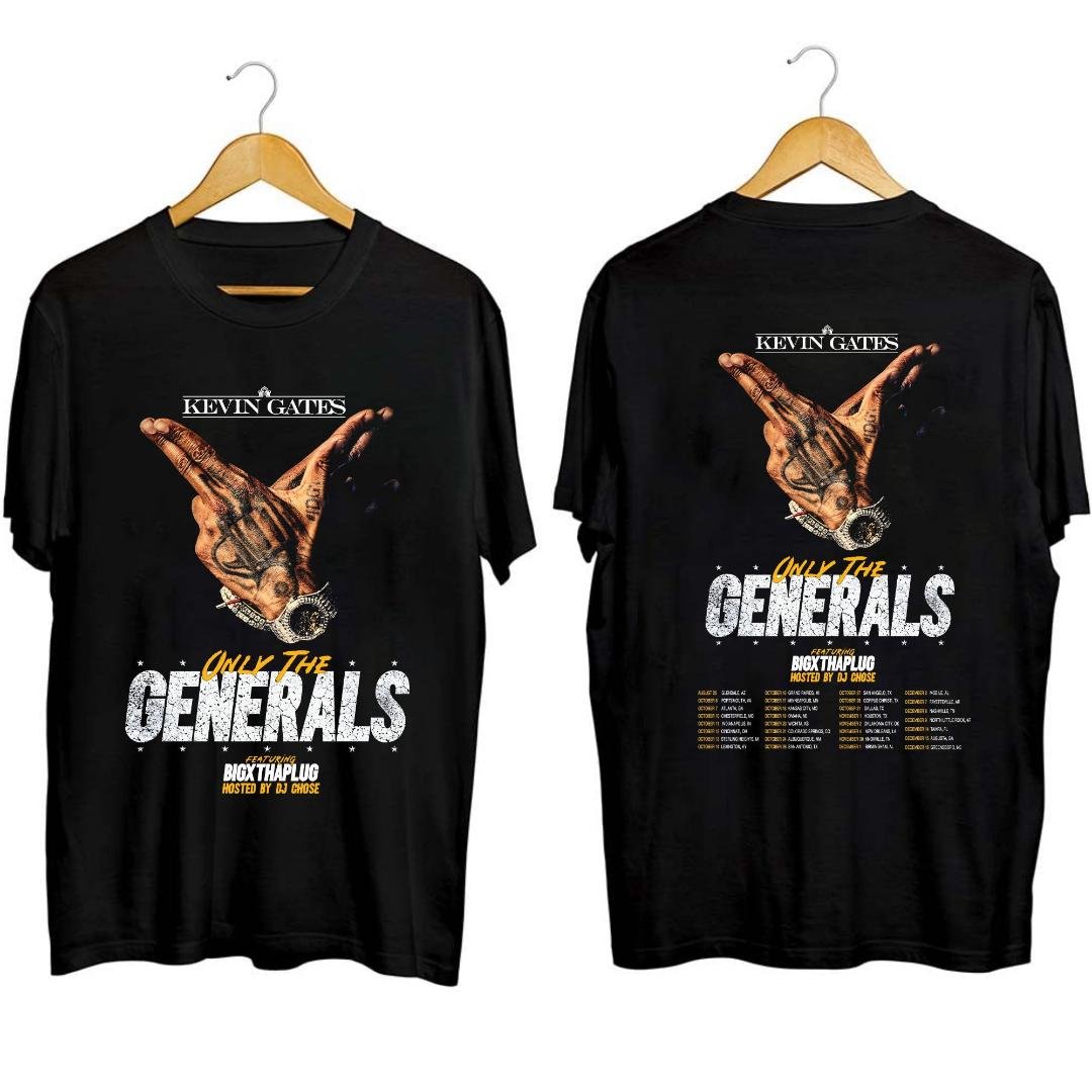 Kevin Gates Fan Shirt, Kevin Gates Only The Generals Tour 2023 Shirt